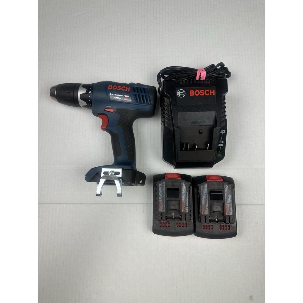Bosch DDBB180 18V Cordless Lithium Ion  Compact 1/2" Drill, Charger 2 Batteries
